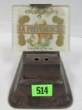 Antique La Preferencia Counter Top Advertising Cigar Cutter