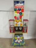 Vintage Vend-rite Bozo's Big Top Candy/ Balloon Coin Op Machine