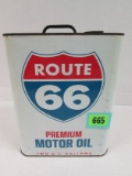 Vintage Metal Route 66 Premium Motor Oil 2 Gallon Can