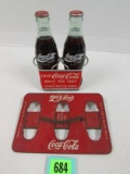 (2) Vintage Coca Cola Glass Bottle Carriers/ Holders