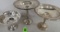 Lot of (3) Antique Sterling Silver Weighted Base Compotes