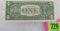 U.S. Currency One Dollar Error Note