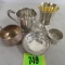 Grouping of (5) Sterling Silver Items, Total wt. 155grams