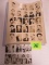 (2) 1940s-50s Promotional Actress and Actor Card Uncut Sheets