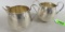Antique National Silver Co. Sterling Silver Cream and Sugar (Wt. 195g)