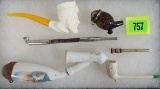 Collection of Antique Smoking Pipes, Inc. Meerschaum, Porcelain and Others