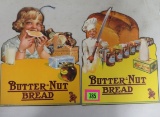 Lot of (2) Antique Butter-Nut Bread Store Cardboard Signs