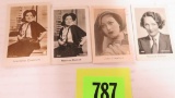 Lot of (4) German Cigarette Actress Cards, Inc. Marlene Dietrich and Joan Crawford