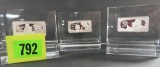 Collection of (3) 1970s Franklin Mint Sterling Silver Father's Day Ingot Paperweight, (Each 2oz)
