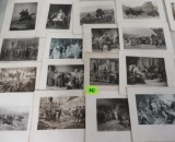 Collection of 25+ Original 1890s Photogravure Historical Prints