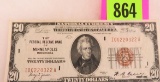 U.S. Federal Reserve $20 Bank Note, Minneapolis