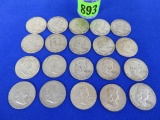 Estate Found Roll of Franklin Half Dollars, Mixed Dates