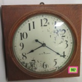 Antique 1908 Seth Thomas Railroad Station Wall Clock