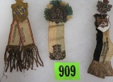 Collection of (3) WWI German Military Badges with Ribbons
