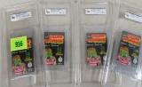 Lot of (4) Vintage 1971 GAI Graded Glow Worms - Graded 8.5 - 9