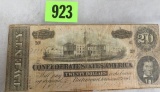 1864 Confederate States of America Civil War $20 Note