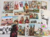 Group of (31) Antique Old West/Native American Postcards
