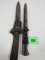 Wwii Nazi German K98 Bayonet (bakelite Handle) W/ Scabbard & Frog