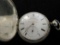 1860's John Beesley Liverpool Railway Timekeeper Pocket Watch In Coin Silver Case