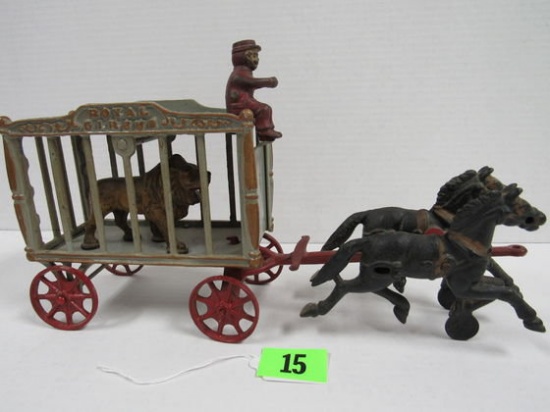 Antique Kenton 12" Royal Circus Animal Wagon