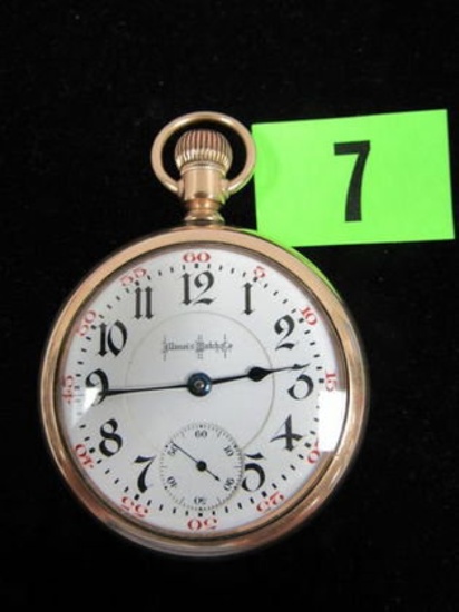 1904 Illinois 21 Jewel Pocket Watch Swing-out Movement