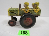 Antique Marx Tin Wind-up Jumpin Jeep Toy
