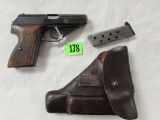 Outstanding Wwii Nazi Marked Mauser Hsc .32 Navy Pistol W/ Original Holster