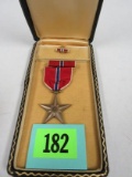 Genuine Wwii Bronze Star Medal In Orig. Coffin Case