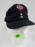 Original Wwii Nazi German Civilian Defense Fire Brigade Soft Cap