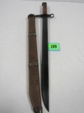 Rare Wwii Japanese Type 30 Bayonet W/ Wooden Scabbard