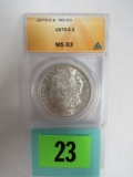 1879-s Morgan Silver Dollar Anacs Ms63