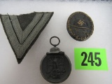 Original Wwii Nazi German Wound Badge, Medal, Patch
