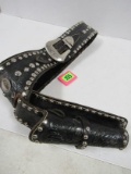 Excellent Vintage Tooled Leather Adult Western Style Holser & Belt