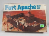 Vintage 1960's Marx Fort Apache Playset In Orig. Box