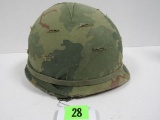 Original Us Vietnam Dated Paratrooper Helmet Complete