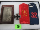 Original Wwi German Grouping Unit Epaulettes, Photo, Iron Cross.