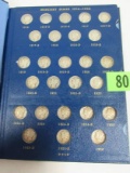 Mercury Dime Near Set In Folder (missing 2 Coins)