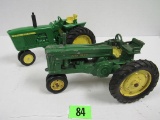 (2) 1/16 Diecast John Deere Tractors 420, 60 Ertl, Eska