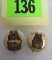 Lot of (2) Black Americana Gold Dust Advertising Pins