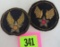 Pair of Theater Made Bullion WWII AAF/Air Corps Patches (CBI Made)