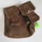 Vietnam War Captured NVA/ VC Cloth Ammo Pouch with Leather Straps