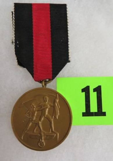 Nazi 1 October 1938 "Sudetenland" Medal