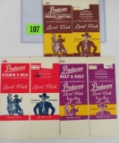 Lot of (3) 1950s Hopalong Cassidy 1 pt. Milk, Choc. Milk, and Half and Half Cartons