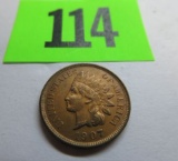 1907 Indian Head Cent Coin