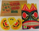 1953 Space Patrol Cereal Premium Man - From- Mars Totem Head Mask