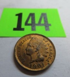 1901 Indian Head Cent Coin