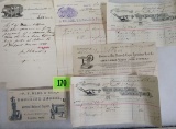 Collection of Antique 1800s Group of Farm Implement Ephemera