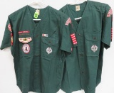 Pair of 1950s Boy Scout Explorer Shirts with Patches