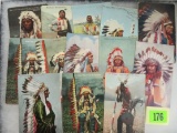 Lot of (13) American Indian (RPPC) Real Photo Postcards