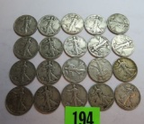 Walking Liberty Half Dollars - 1940s Mixed Roll